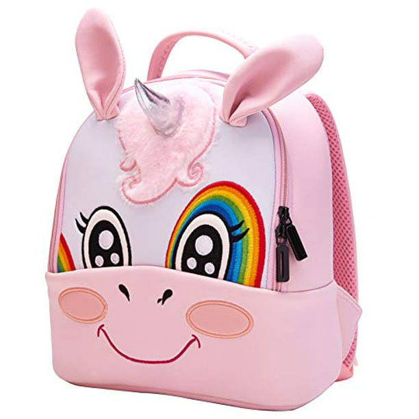 BAG014 Toddler Baby Backpack 3D Waterproof Kindergarten Backpack Animal Preschool Backpack for Kids Girl Boy Unicorn 